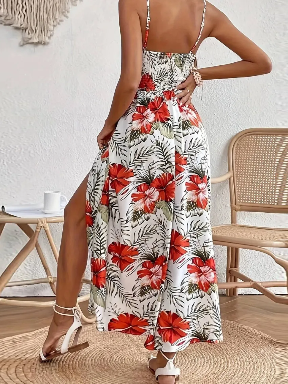 Robe longue bohème fleurie