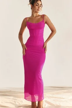Robe longue à bretelles spaghetti