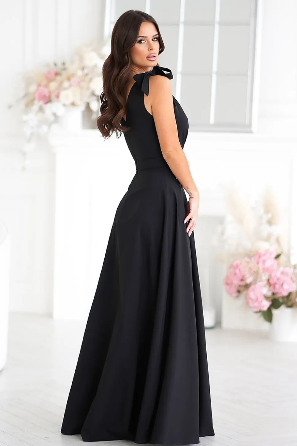 Robe longue chic fendue