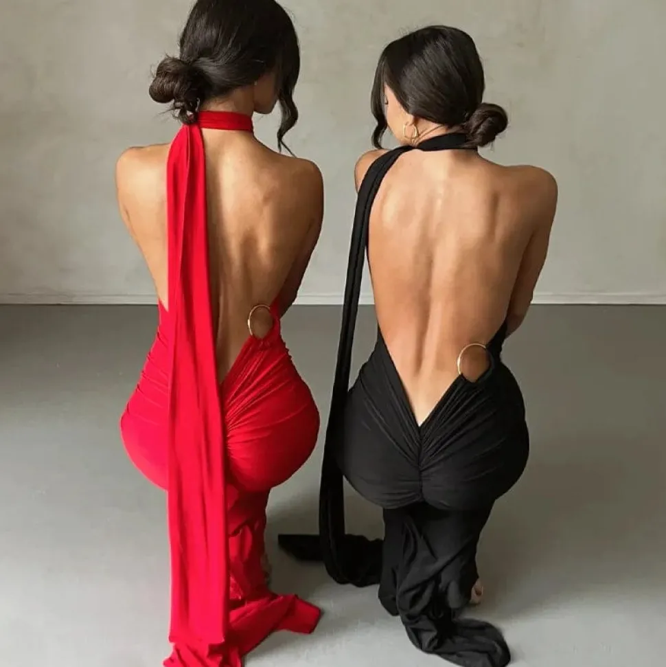 Robe longue dos nu chic
