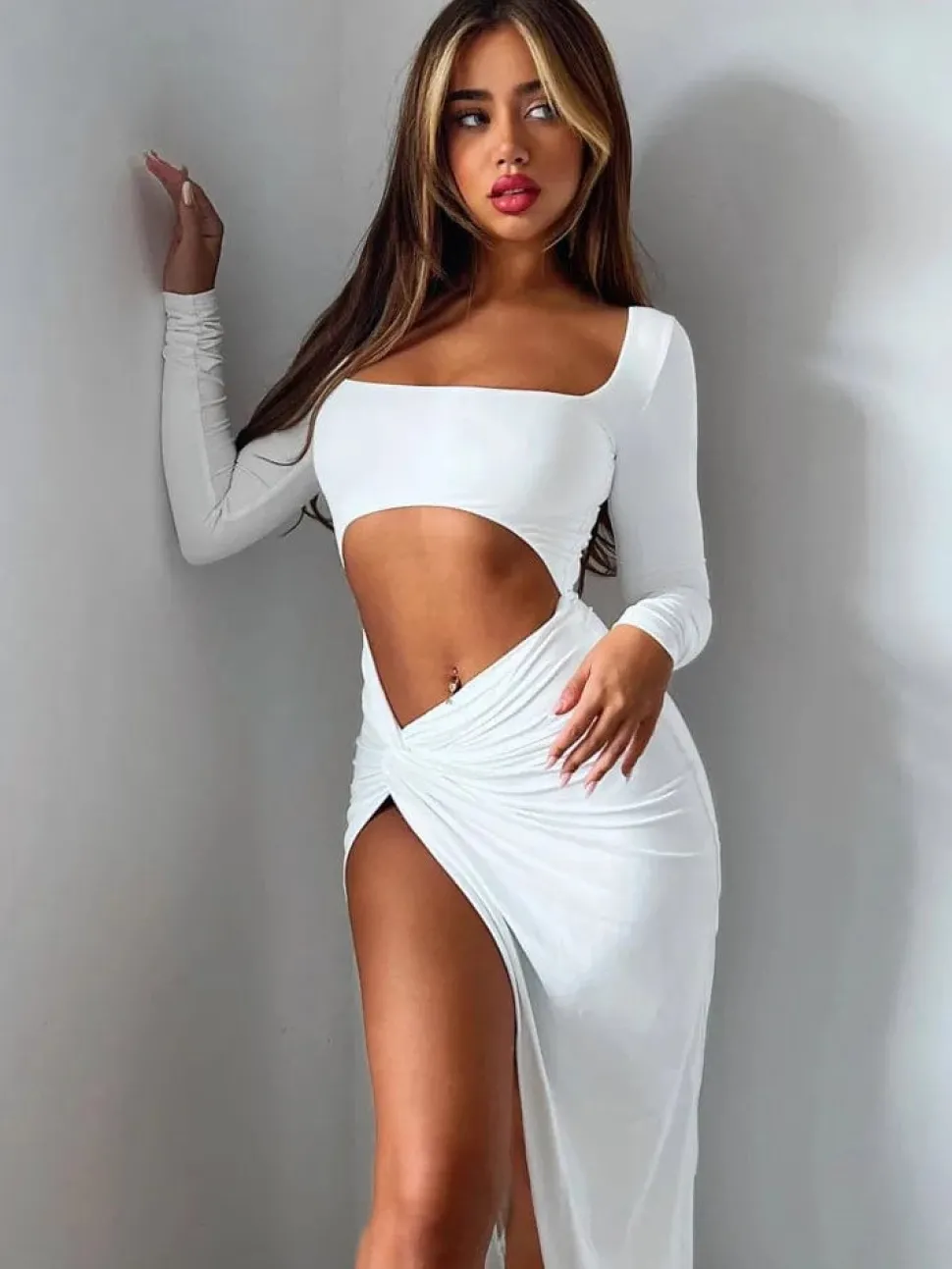 Robe longue fendue sexy