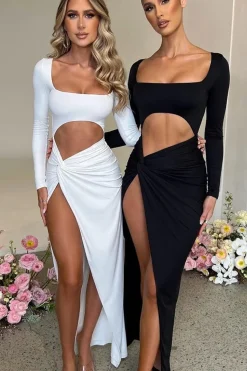 Robe longue fendue sexy