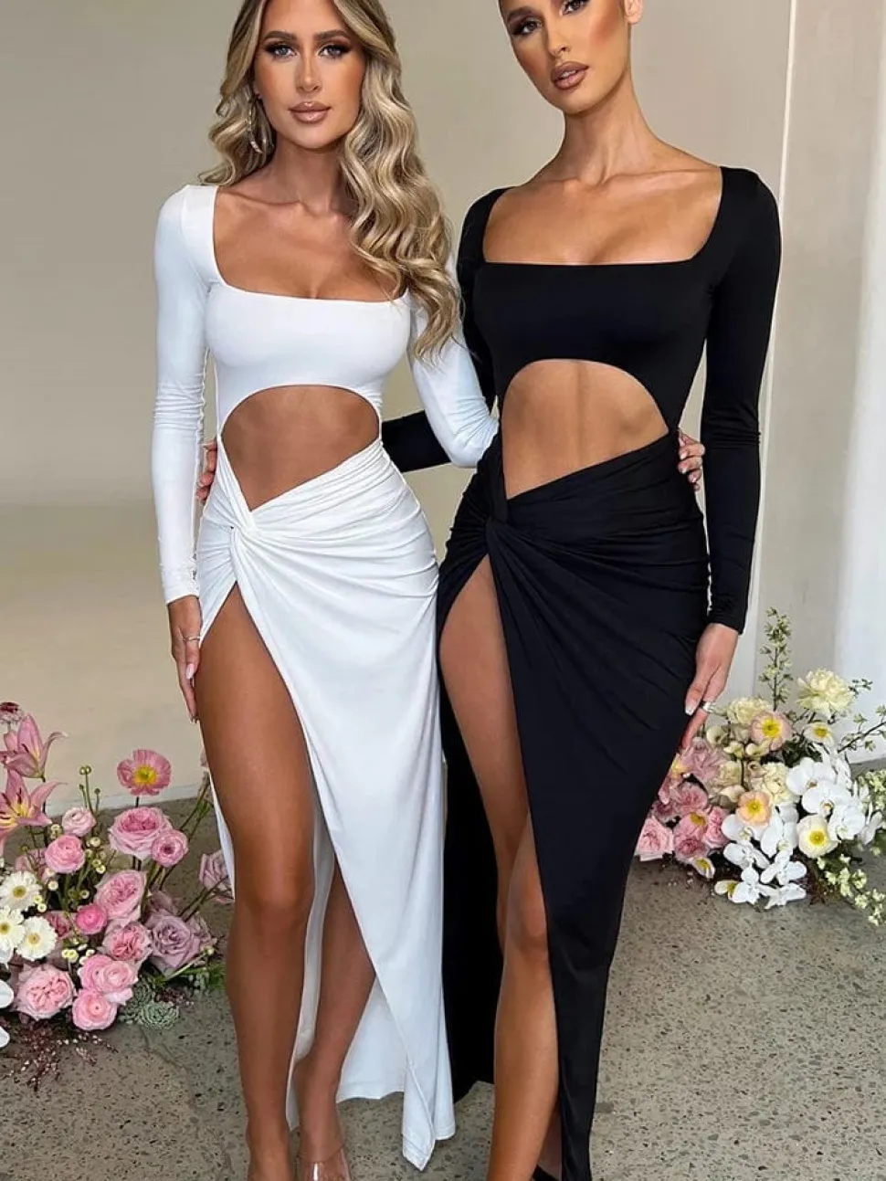 Robe longue fendue sexy