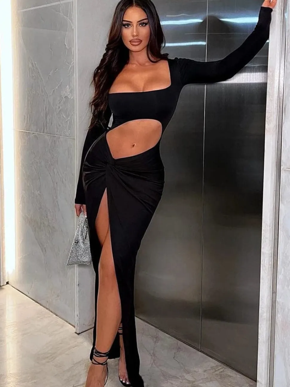 Robe longue fendue sexy
