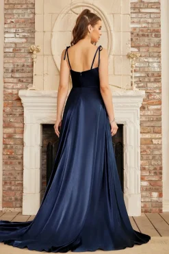 Robe longue invitée de mariage fendue