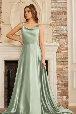 Robe longue invitée de mariage fendue