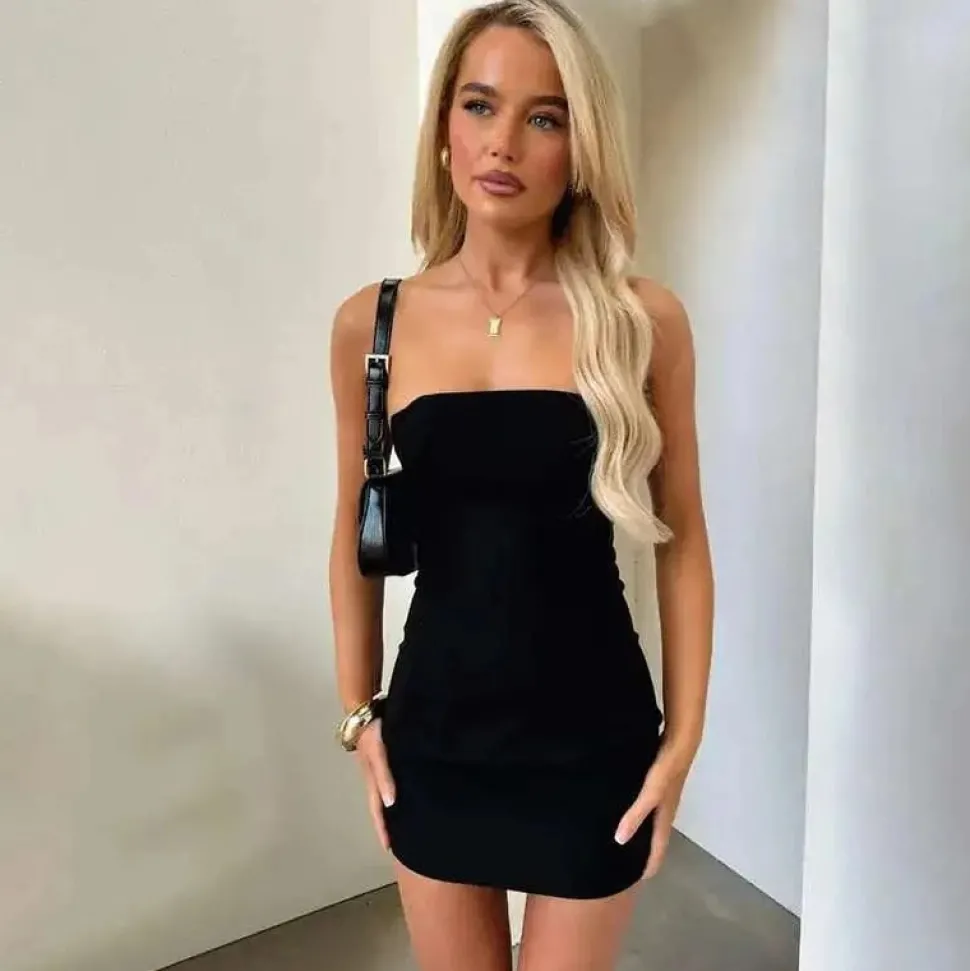 Robe mini moulante bustier