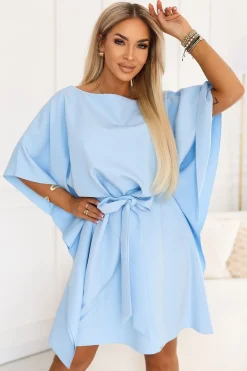 Robe papillon bleue courte