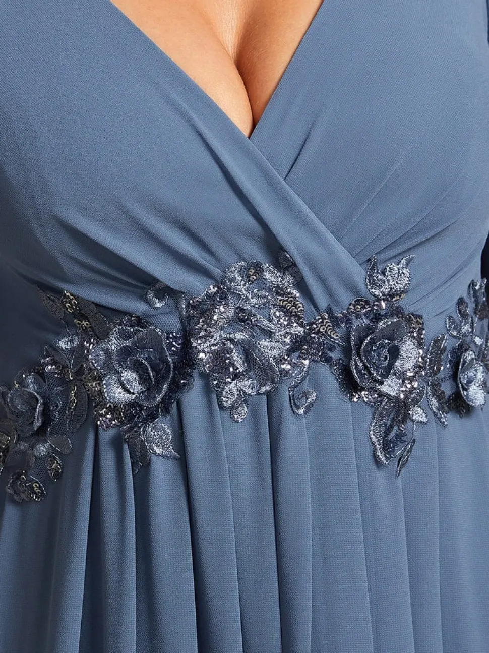 Robe pour invitée au mariage bleue