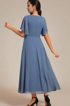 Robe pour invitée au mariage bleue