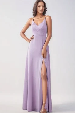 Robe pour invitée au mariage lilas longue