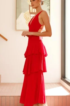 Robe pour unvitée au mariage dos nu fluide