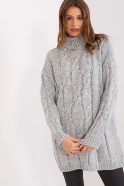 Robe pull décontractée manches longues