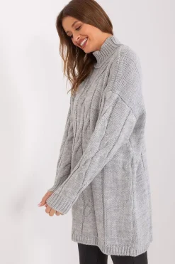 Robe pull décontractée manches longues
