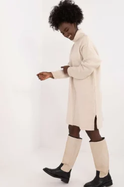Robe pull hiver femme mi-longue