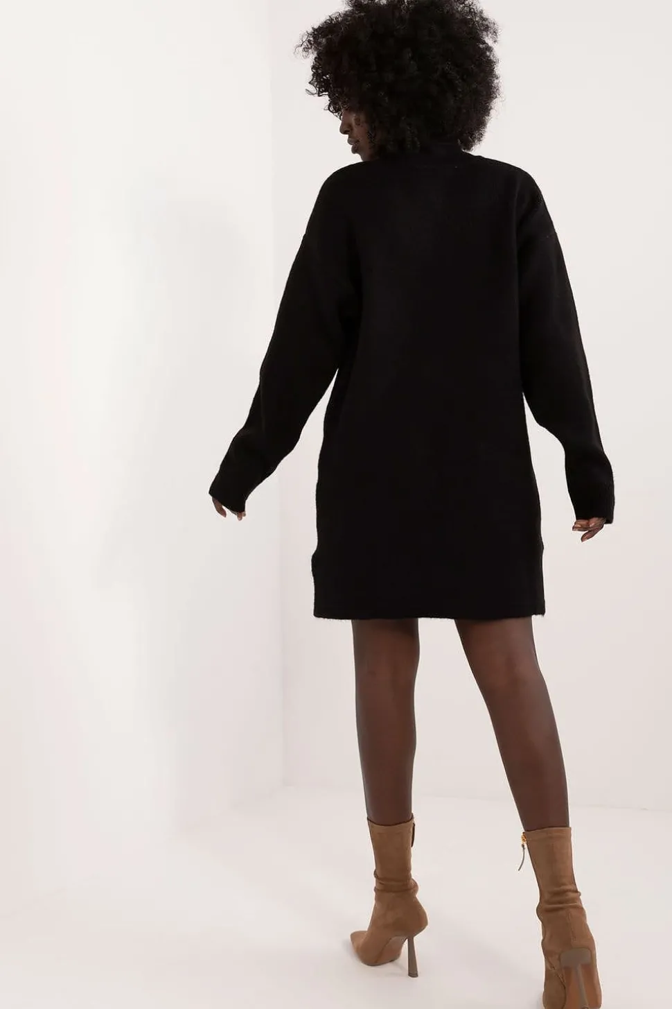 Robe pull hiver femme mi-longue