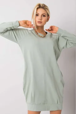 Robe sweat courte casual manches longues