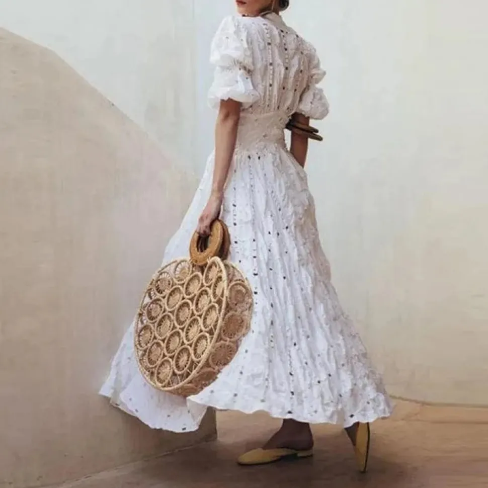 Robe été blanche fluide boho