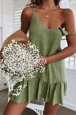 Robe été bohème courte épaules dénudées