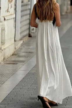 Robe été bohème dos nu longue