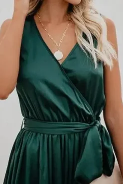 Robe été bohème fendue décolletée