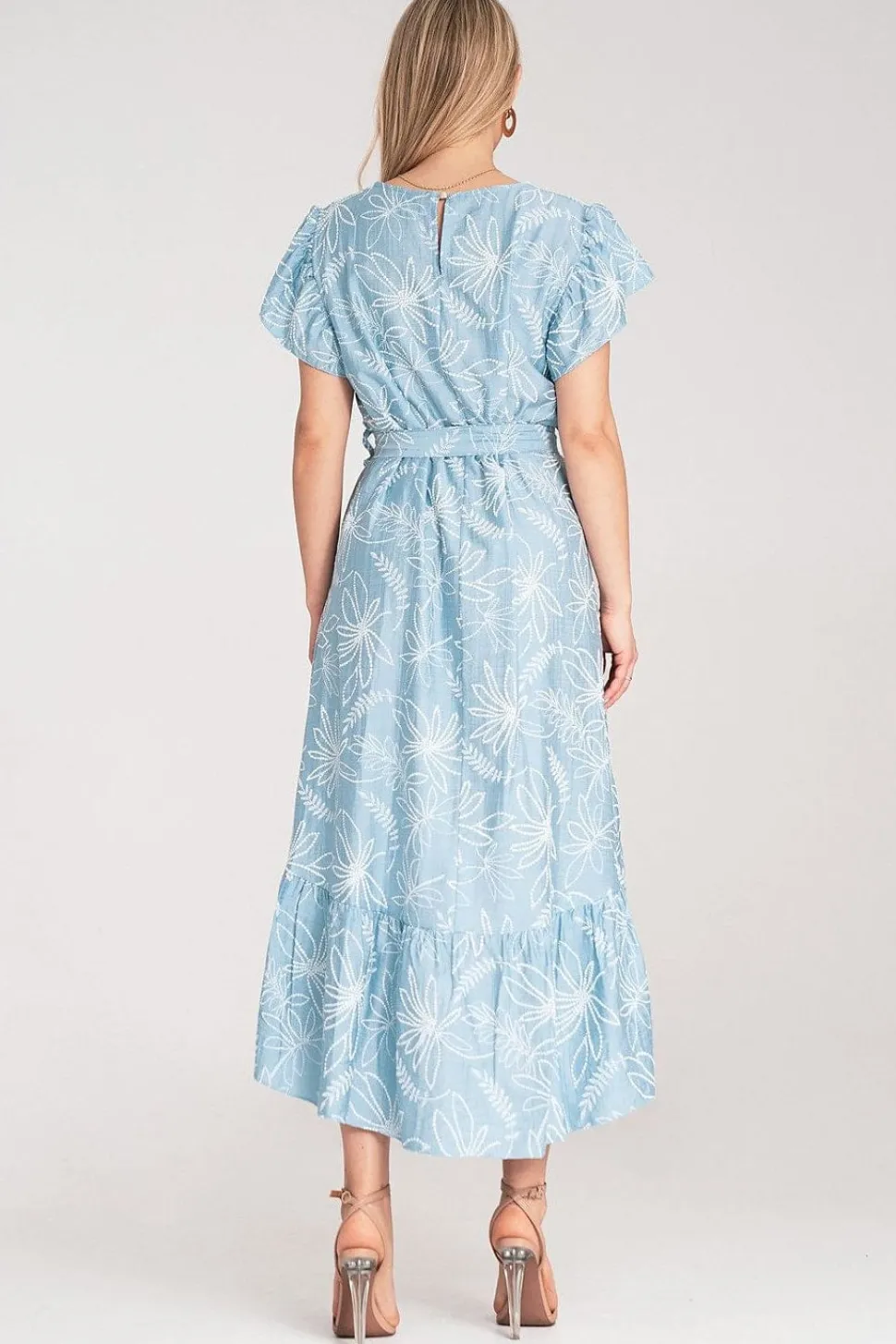 Robe été bohème fleurie asymétrique