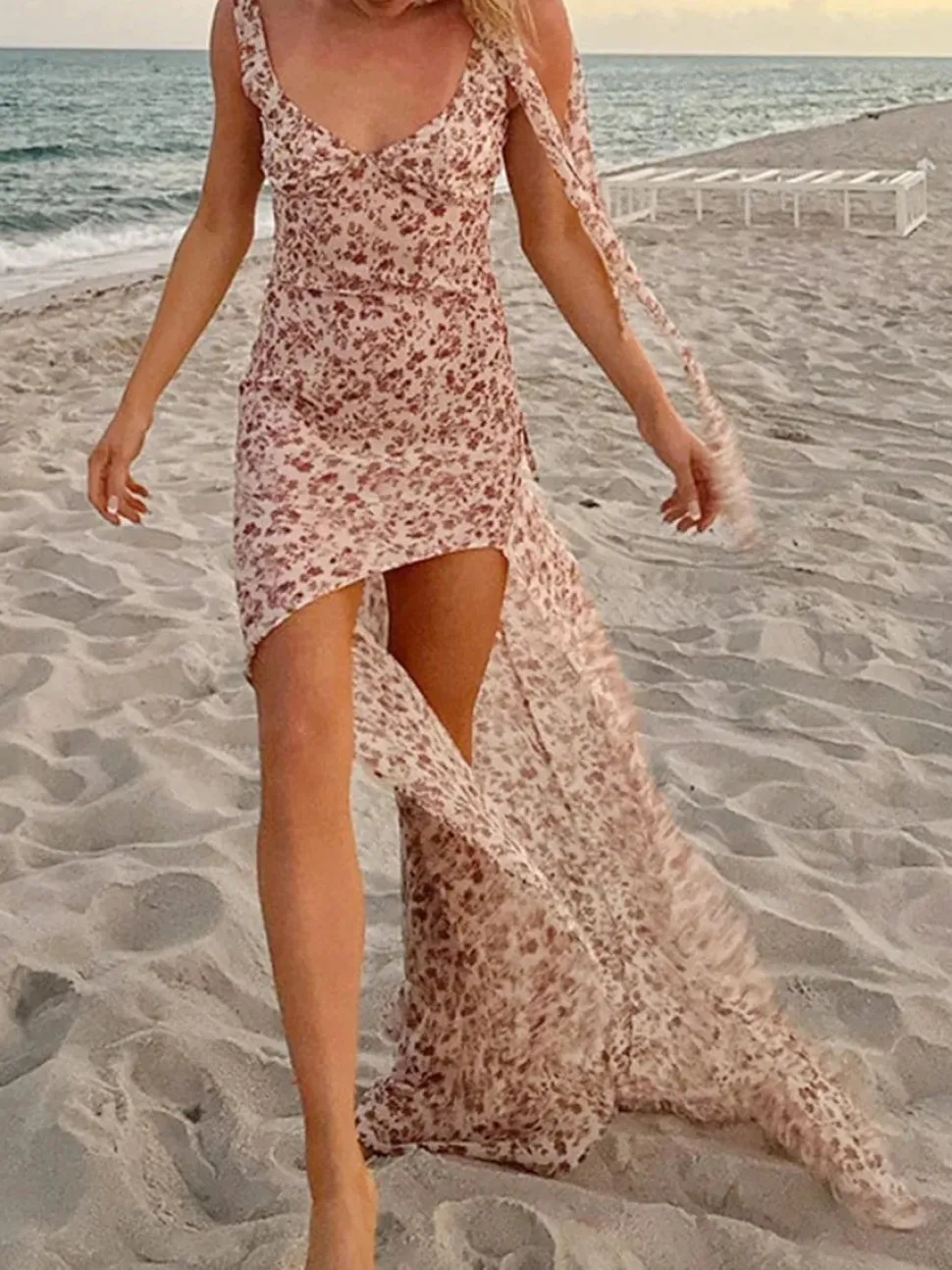 Robe été bohème longue dos nu