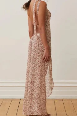 Robe été bohème longue dos nu