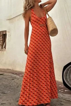 Robe été bohème longue dos nu plage