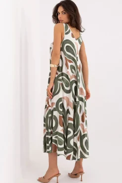 Robe été bohème longue motif fantaisie