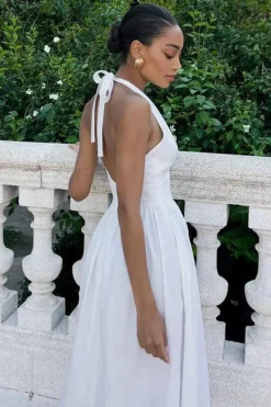Robe été fluide longue sans manches