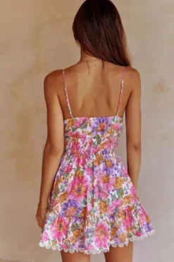 Robe été multicolore courte