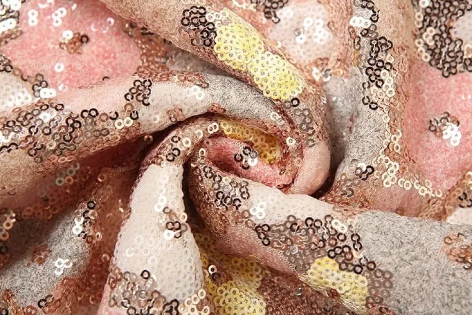 Robe été sequin courte fleurie