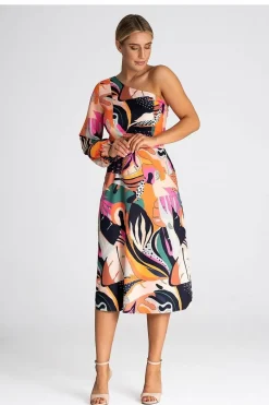 Robe une épaule dénudée
