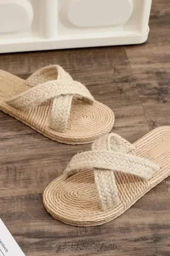 Sandales tressées pour femme