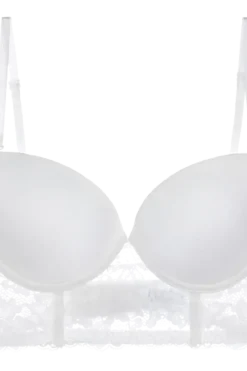 Soutien-gorge dos nu blanc invisible en dentelle
