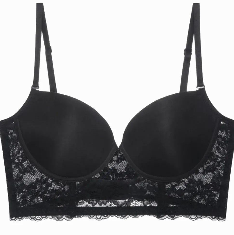 Soutien-gorge dos nu noir invisible en dentelle