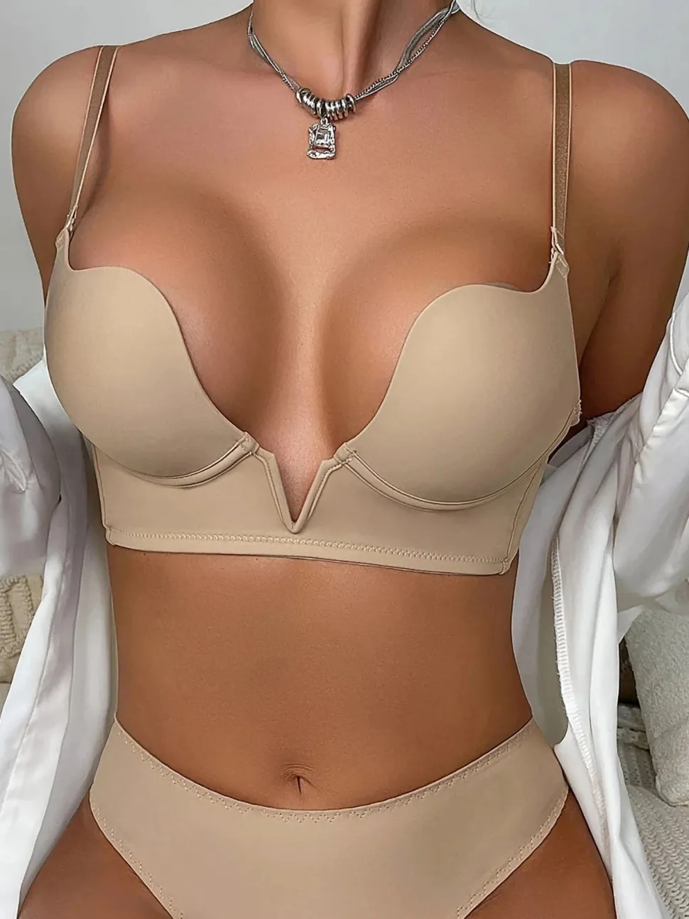 Soutien-gorge push-up beige