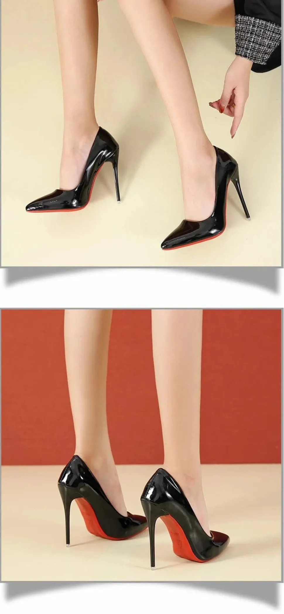 Talons aiguilles noires