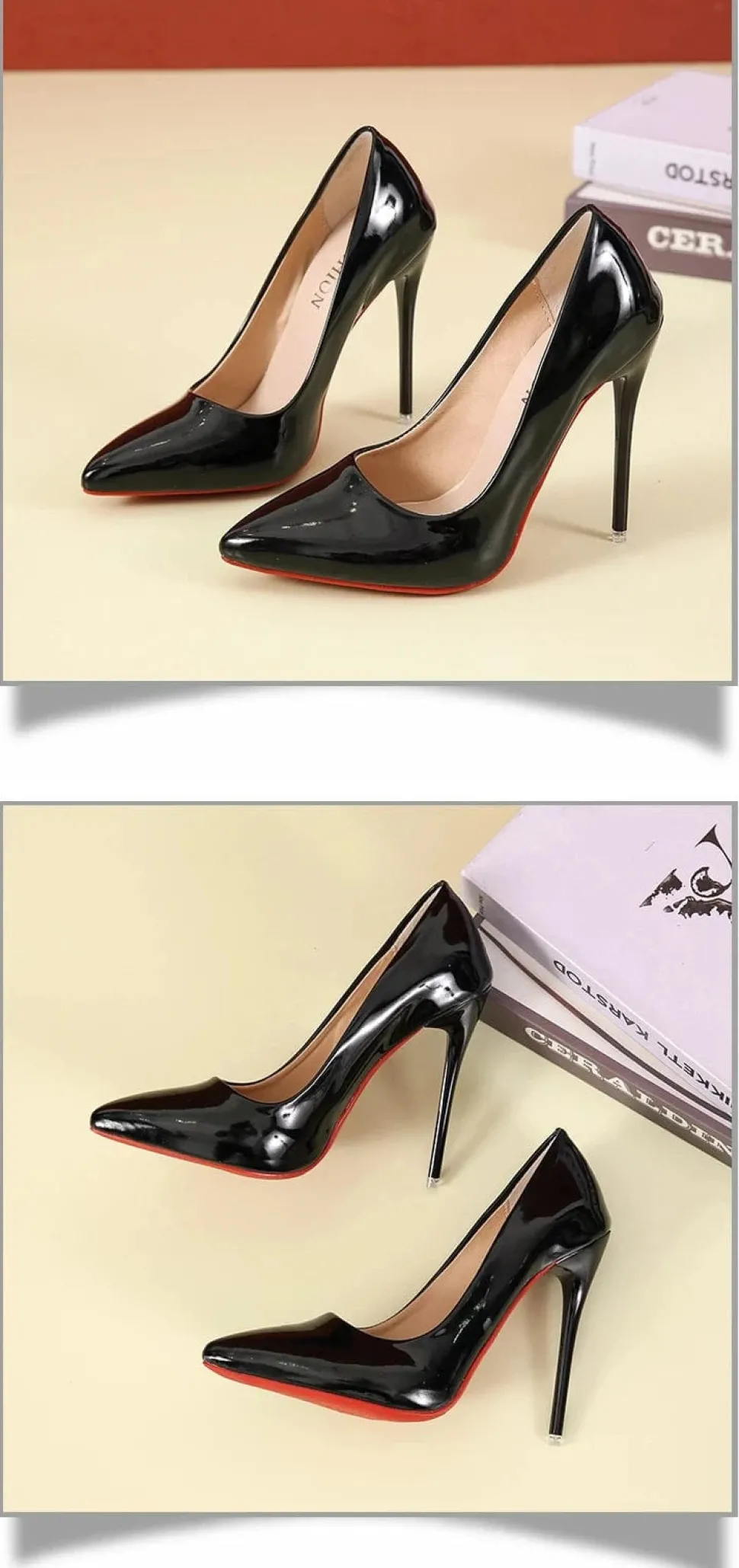 Talons aiguilles noires